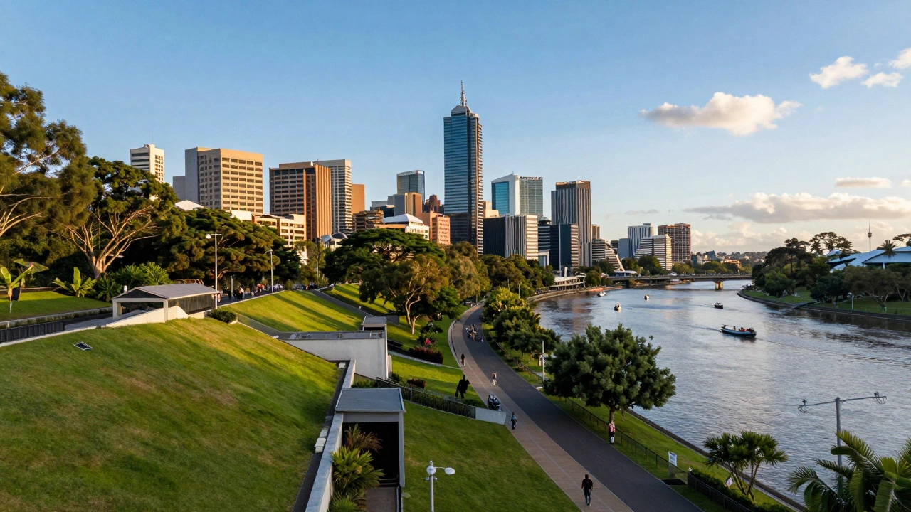 South Bank Parklands blending urban and green spaces