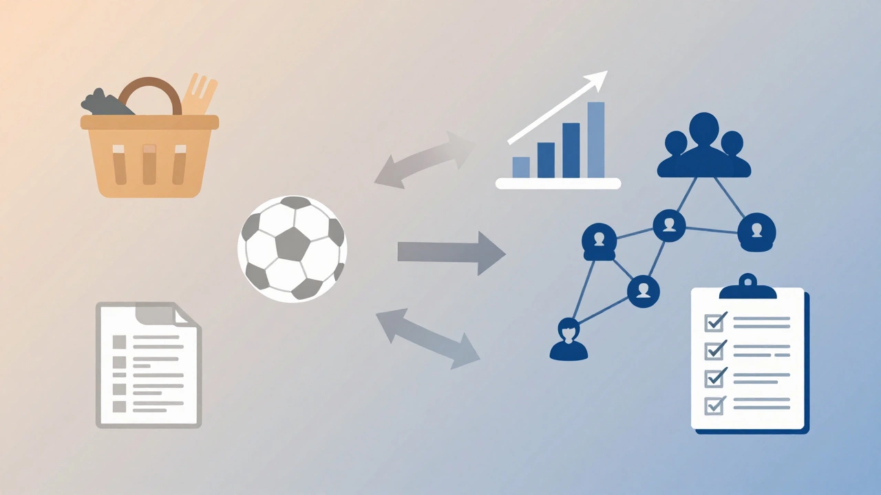 Illustration transforming volunteer icons into business skills